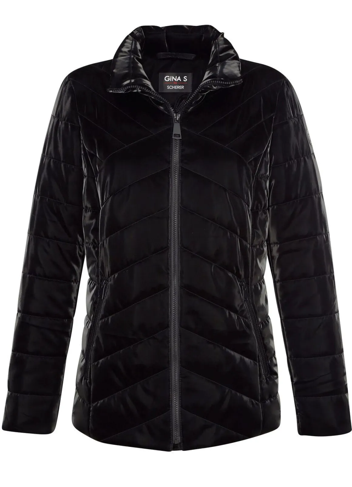 Steppjacke in Metallic-Optik