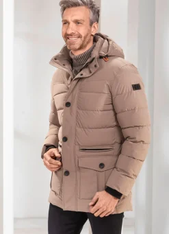 Steppjacke mit abtrennbarer Kapuze