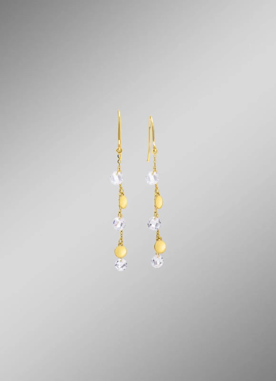 Stilvolle Ohrhaken mit Zirkonia