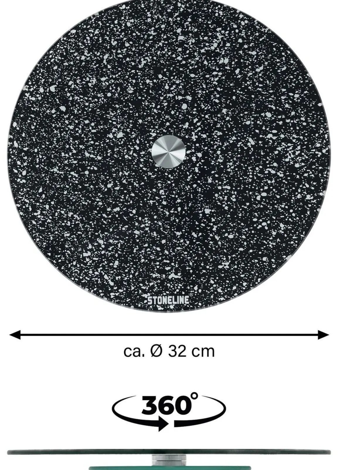 STONELINE® Servierplatte aus bruchsicherem Glas