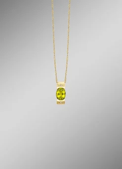 Strahlende Natürlichkeit – Anhänger mit Peridot und Diamanten