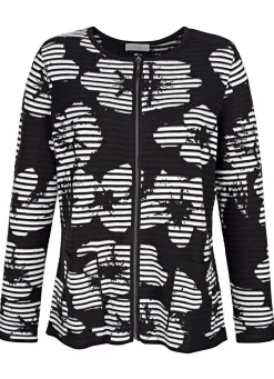 Strickjacke in Feinstrick