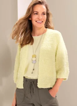 Strickjacke in verschlussloser Form