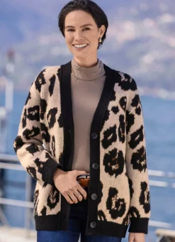 Strickjacke mit flauschigem Griff