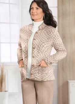 Strickjacke mit grafischem Jacquard