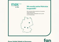 TESTSIEGER Mehrzonen-Matratze „max foam by fan“