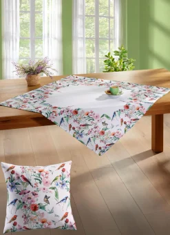 Tisch- und Raumdekoration mit Blumen-Motiv