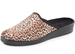 Trendige Damen-Hausschuhe, im Leo-Look