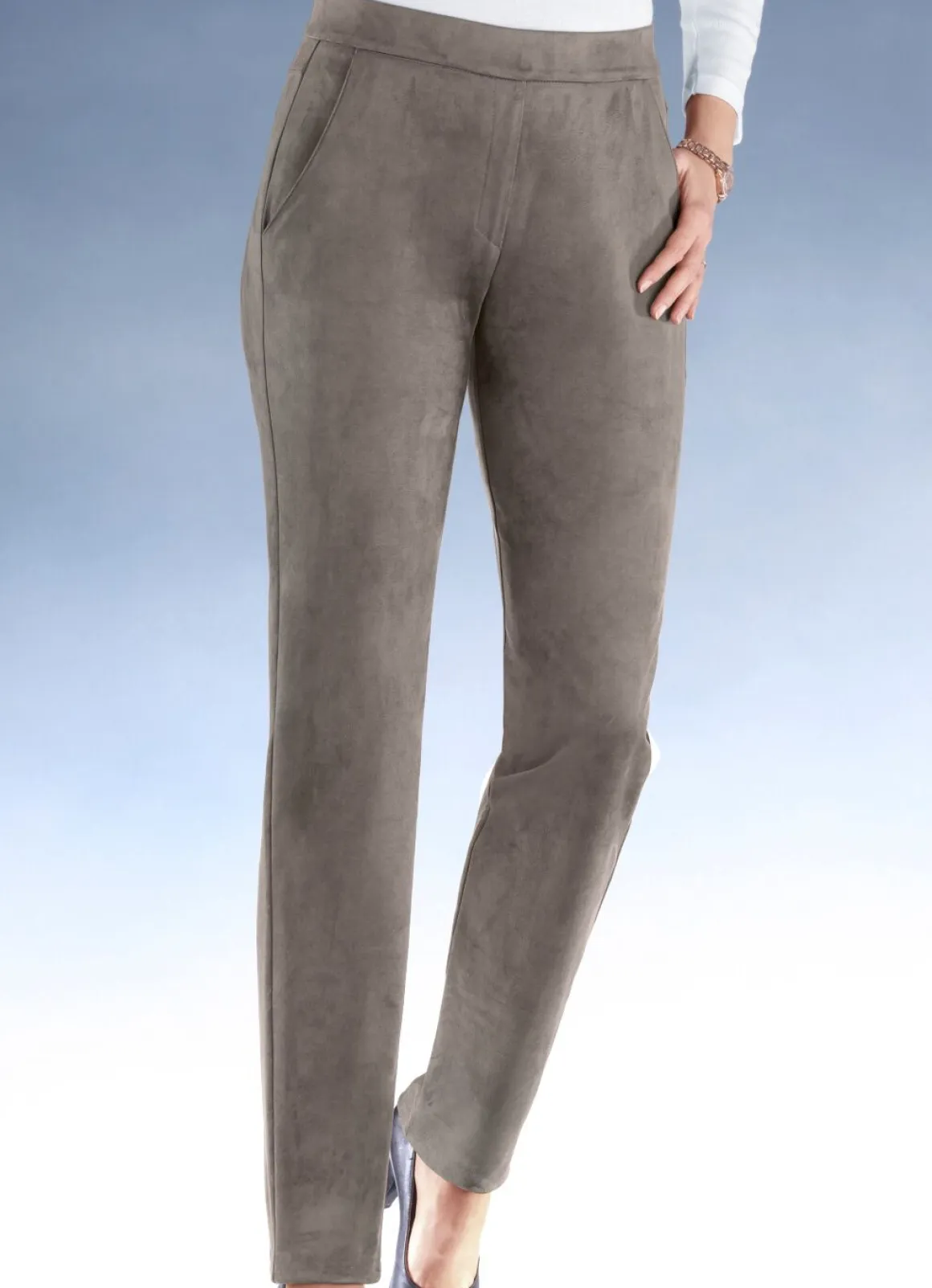 Trendige, samtweiche Hose