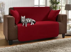 Unempfindliche Sessel-,Couch- und Armlehnenschoner aus Chenille