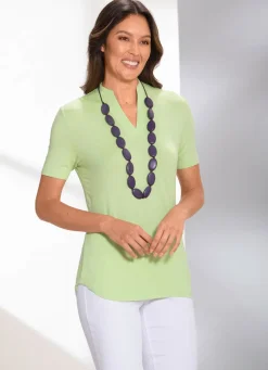 Unifarbene Shirt-Tunika