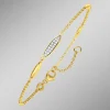Vergoldetes Armband mit Zirkonia