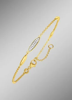 Vergoldetes Armband mit Zirkonia
