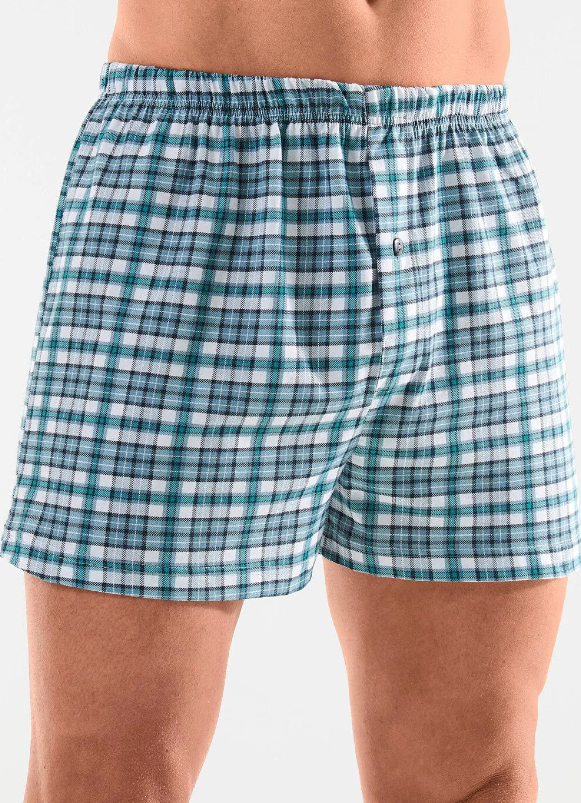 Viererpack Boxershorts mit knöpfbarem Eingriff