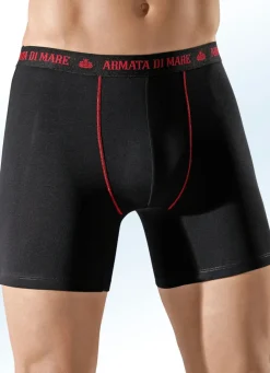 Viererpack Pants, mit Elastikbund, Kontrastnähten