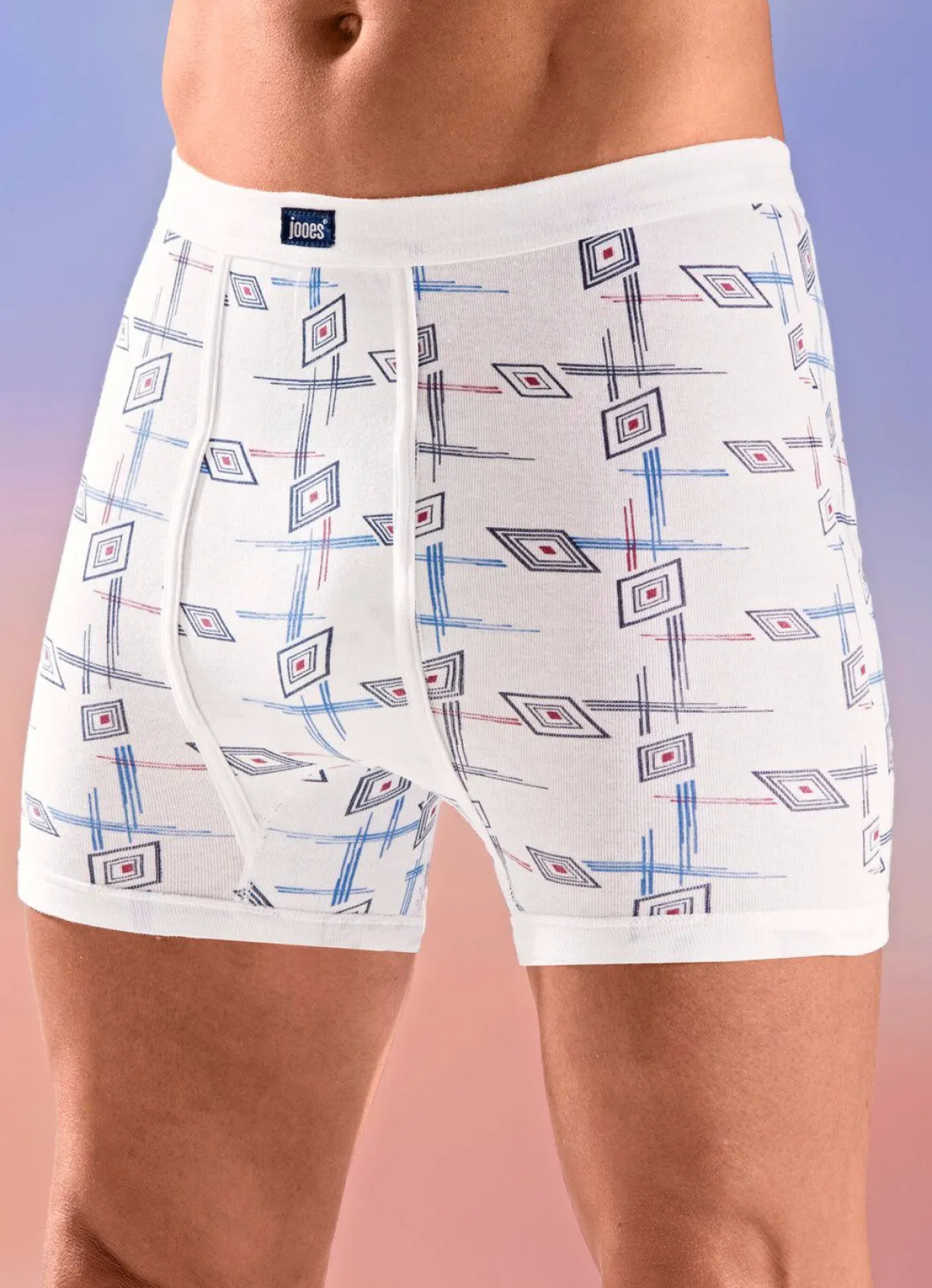 Viererpack Unterhosen mit Alloverdessin