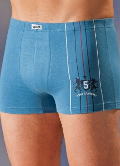 Viererpack Pants, uni, Motivdruck