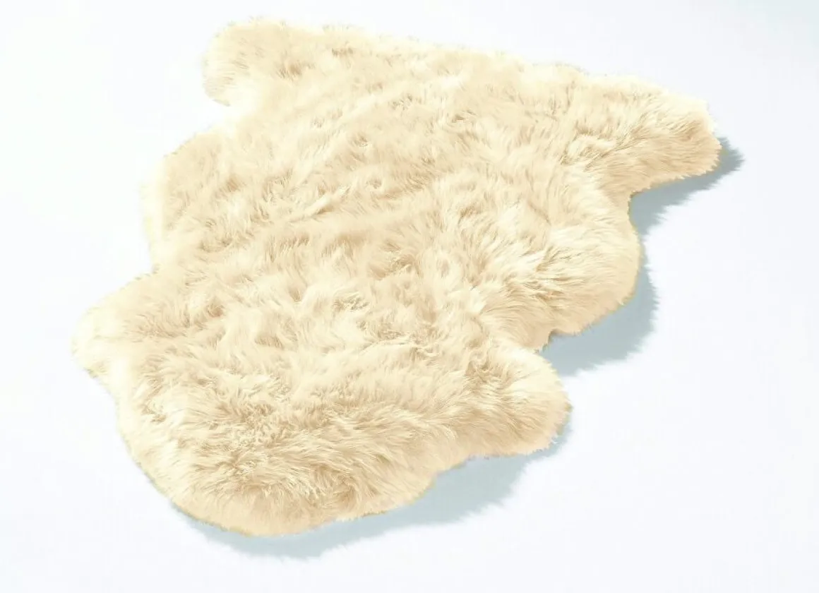 Vorleger aus echtem Merino-Lammfell