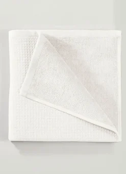 Waffelpiqué-Frottier-Serie aus Baumwolle