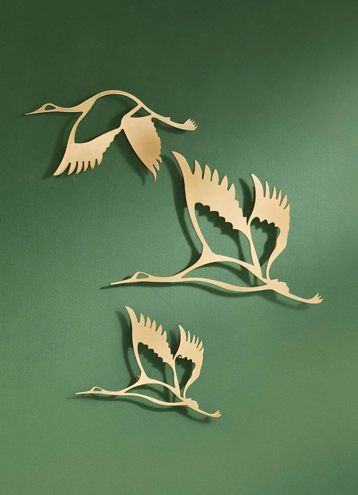 Wanddekoration aus Metall, 3-teilig