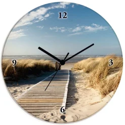 Wanduhr aus Glas