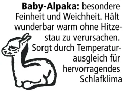 Webpelzdecke und Kissenbezug aus Alpakawolle