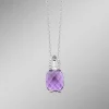 Zauberhafte Eleganz: Anhänger mit echt Amethyst und Ankerkette