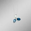 Zeitlose Eleganz Anhänger mit Blautopasen und echt grünem Amethyst
